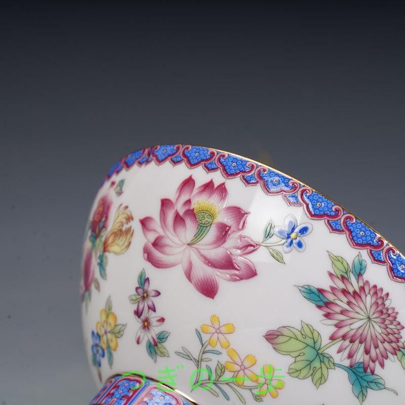 清乾隆磁器琺瑯彩花碗 景徳鎮 陶磁器 装飾品 現代工芸品 美術品 置物 清乾隆磁器琺瑯彩花碗 景徳鎮 陶磁器 装飾品 現代工芸品 美術品
