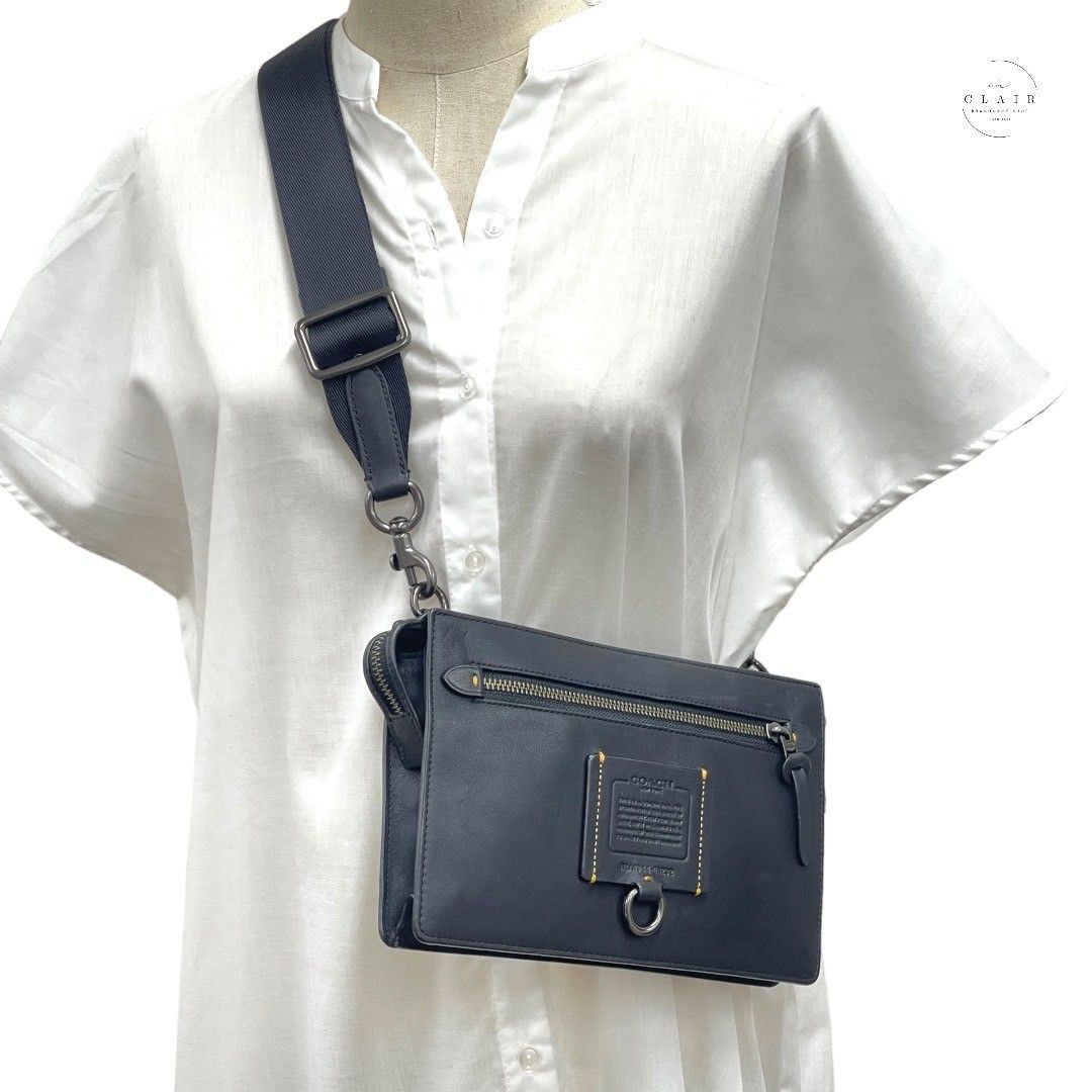 美品 COACH ユニセックス ショルダーバッグ 68232 レザー 黒 - メルカリ