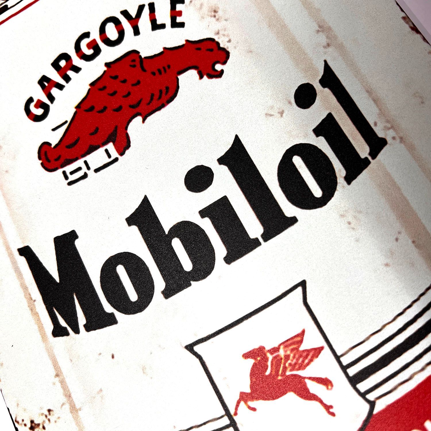 MOBILOIL看板 モービル オイル ガソリン モーター アメリカン雑貨 ブリキ看板