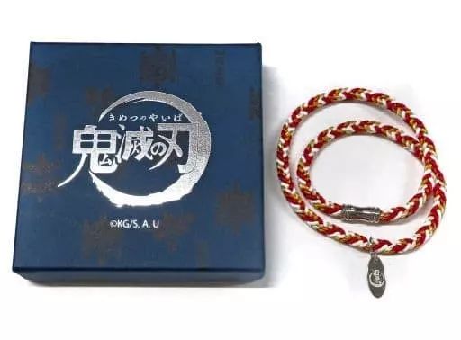 【中古】アクセサリー(非金属) 煉獄杏寿郎 組紐ブレスレット シルク製 Mサイズ 「鬼滅の刃×浅草 コラボイベント」