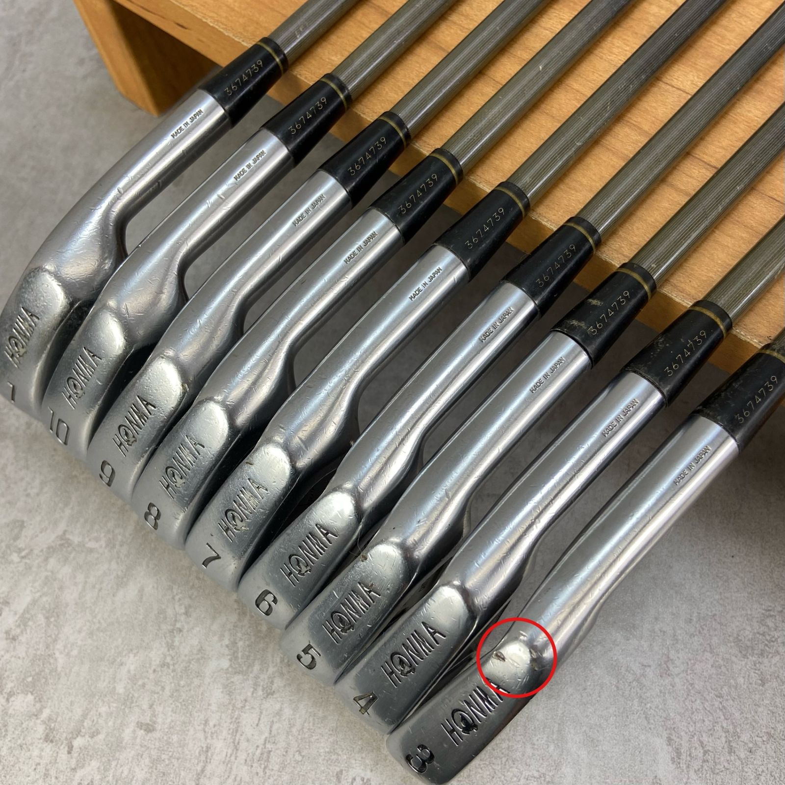 C1128 HONMA ホンマ　PP-727 アイアンセット 8本 メンズ 右 PP-727 ホンマ(HONMA) アイアンセット(IRON) - ショッピング