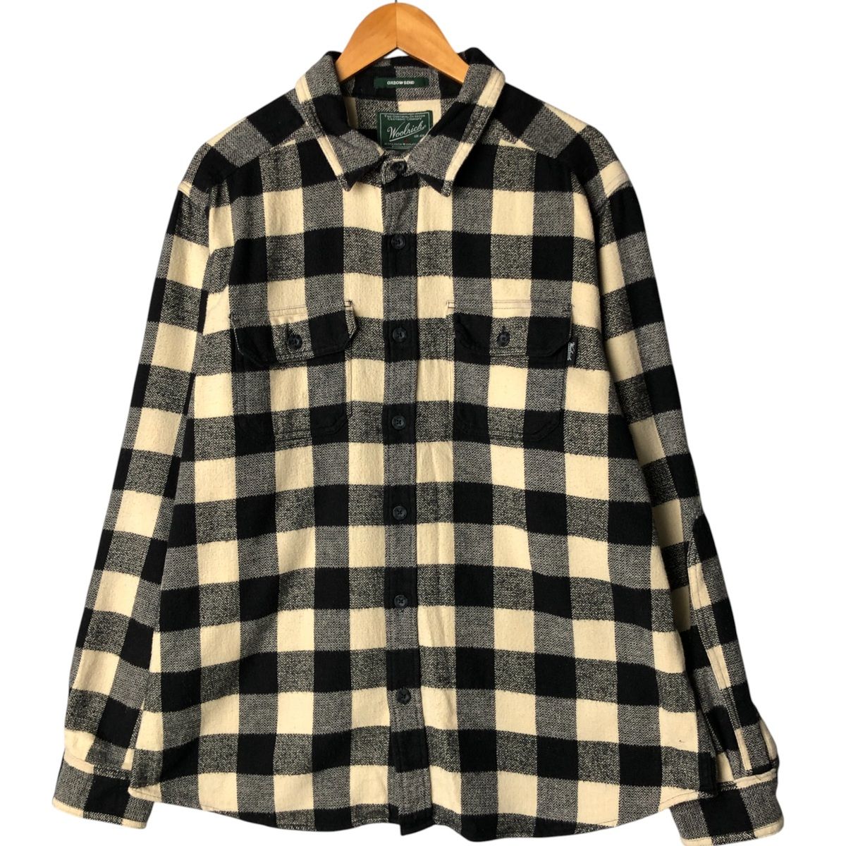 古着 00年代 ウールリッチ WOOLRICH バッファローチェック 長袖 ライト