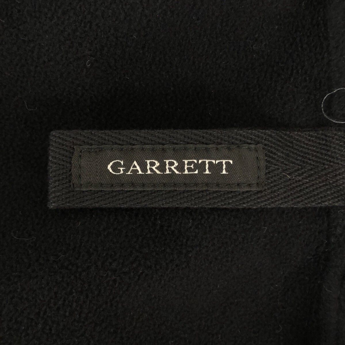 Garrett ギャレット フーデットラムレザージャケット ブラック 50