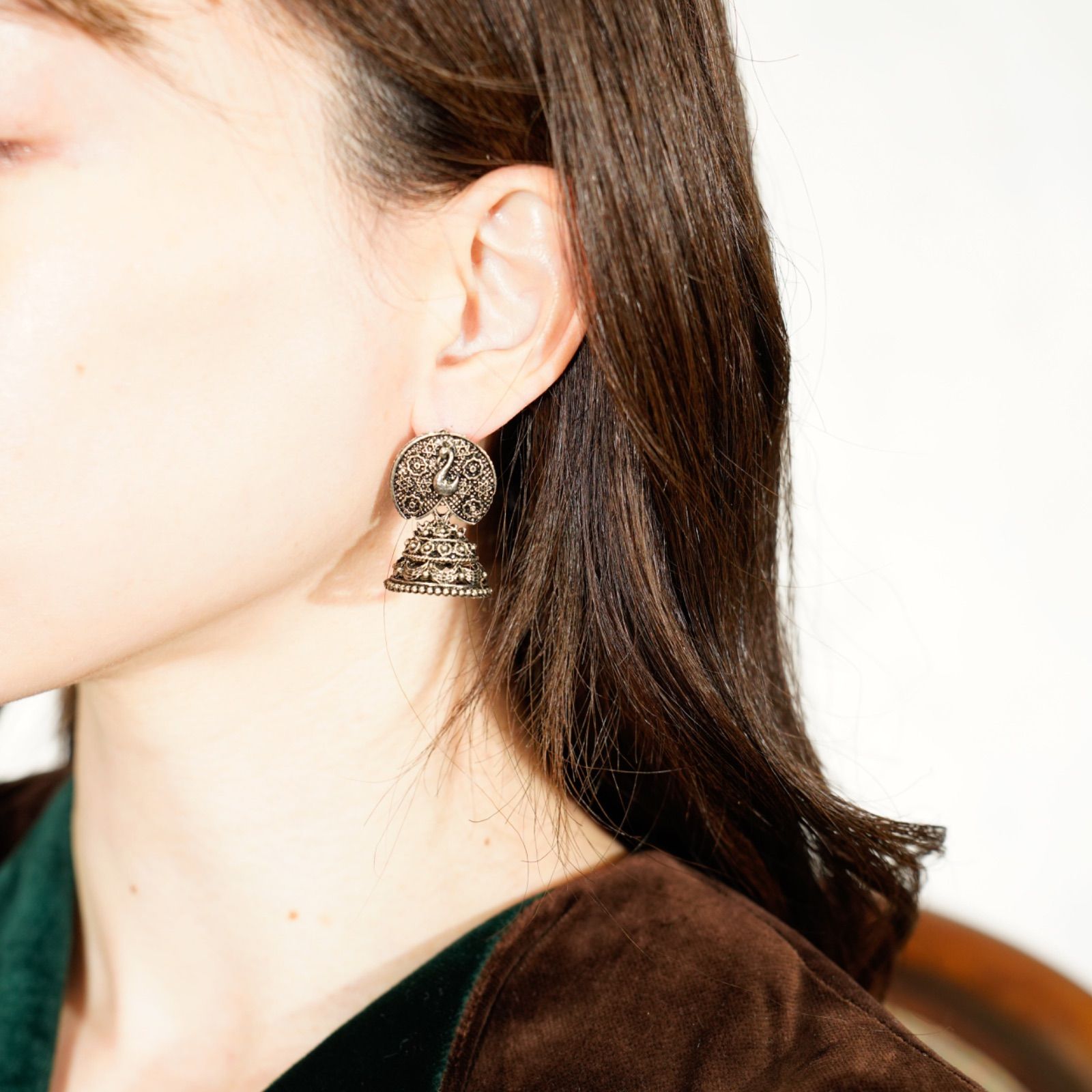 USA VINTAGE METAL OBJECT DESIGN EARRING/アメリカ古着メタル 