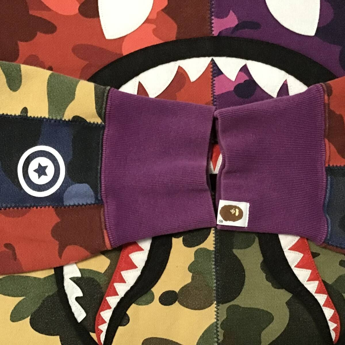 A Bathing Ape カモフラージュ シャークスウェット M Mix camo 