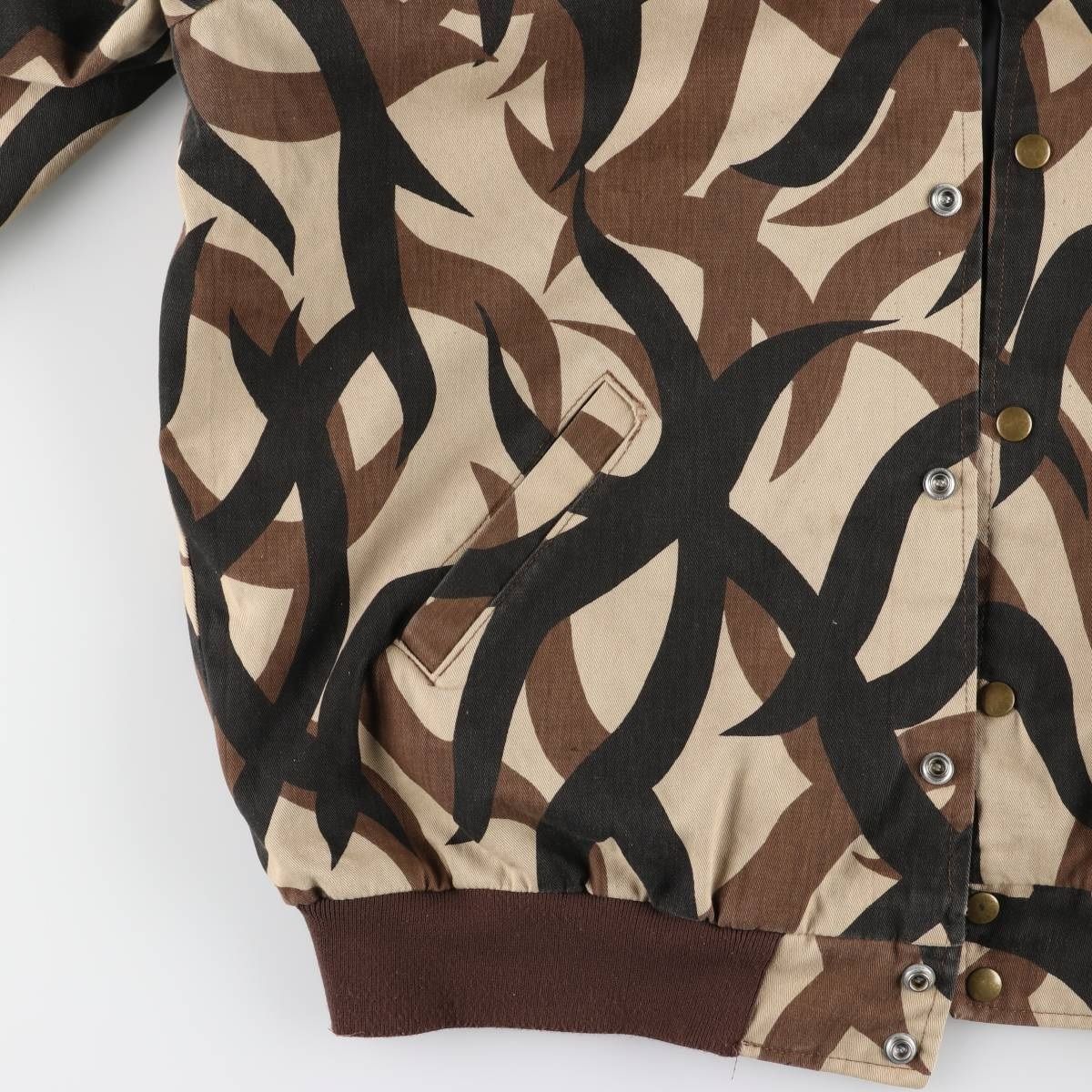 古着 90年代 CLARKFIELD 迷彩柄 トライバルカモ コットンブルゾン USA  