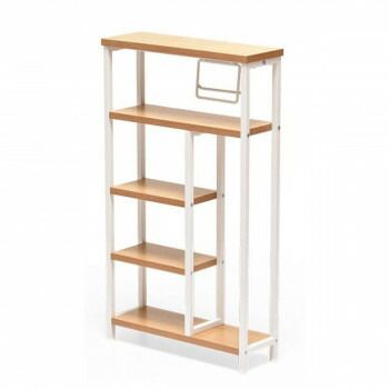 B.Bファニシング Nid ペーパーホルダー付き収納ラック ナチュラル NIRC0207MONAT