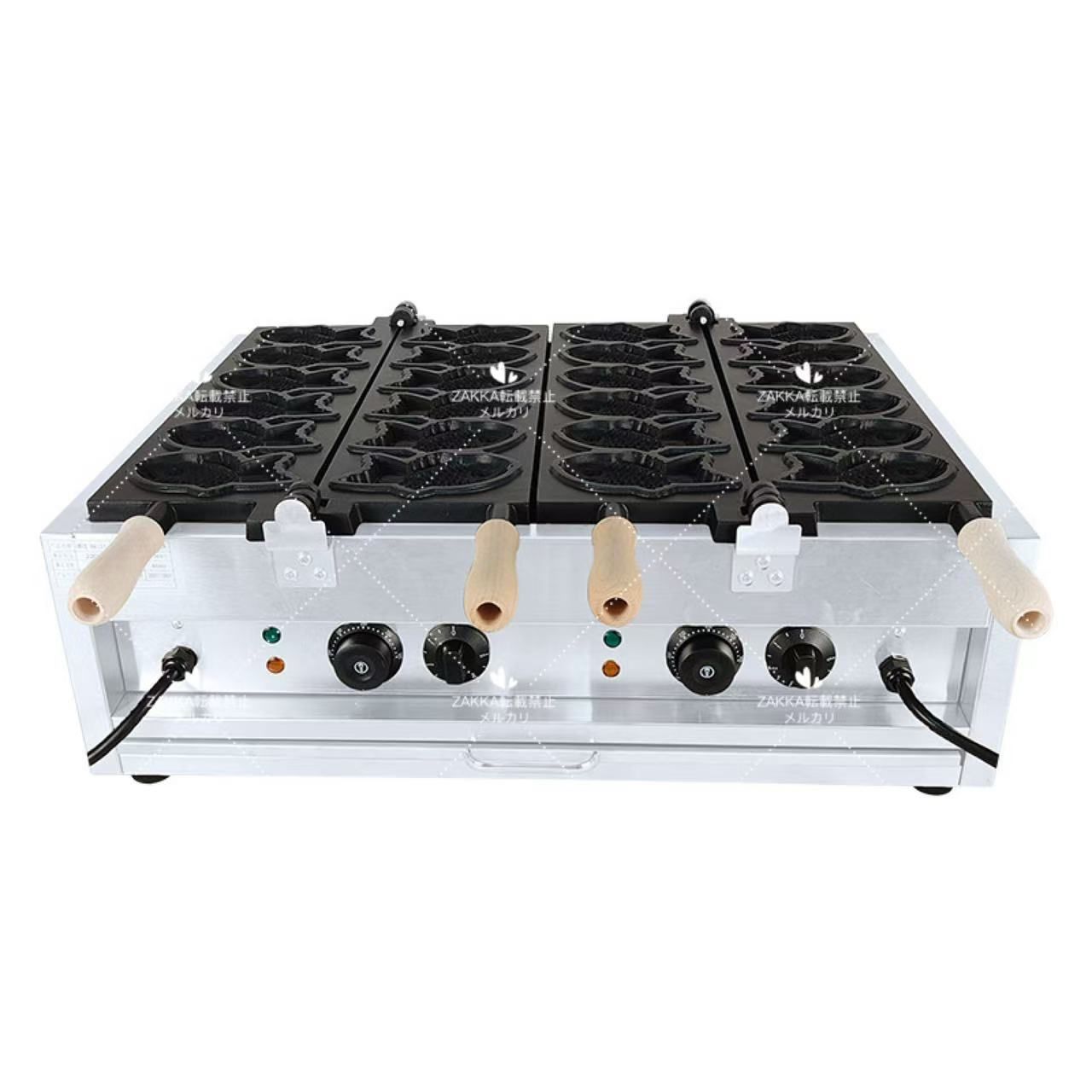 電気 たい焼き器 6匹×2連 12匹焼ける 業務用 家庭用 １0０V 鯛焼き器