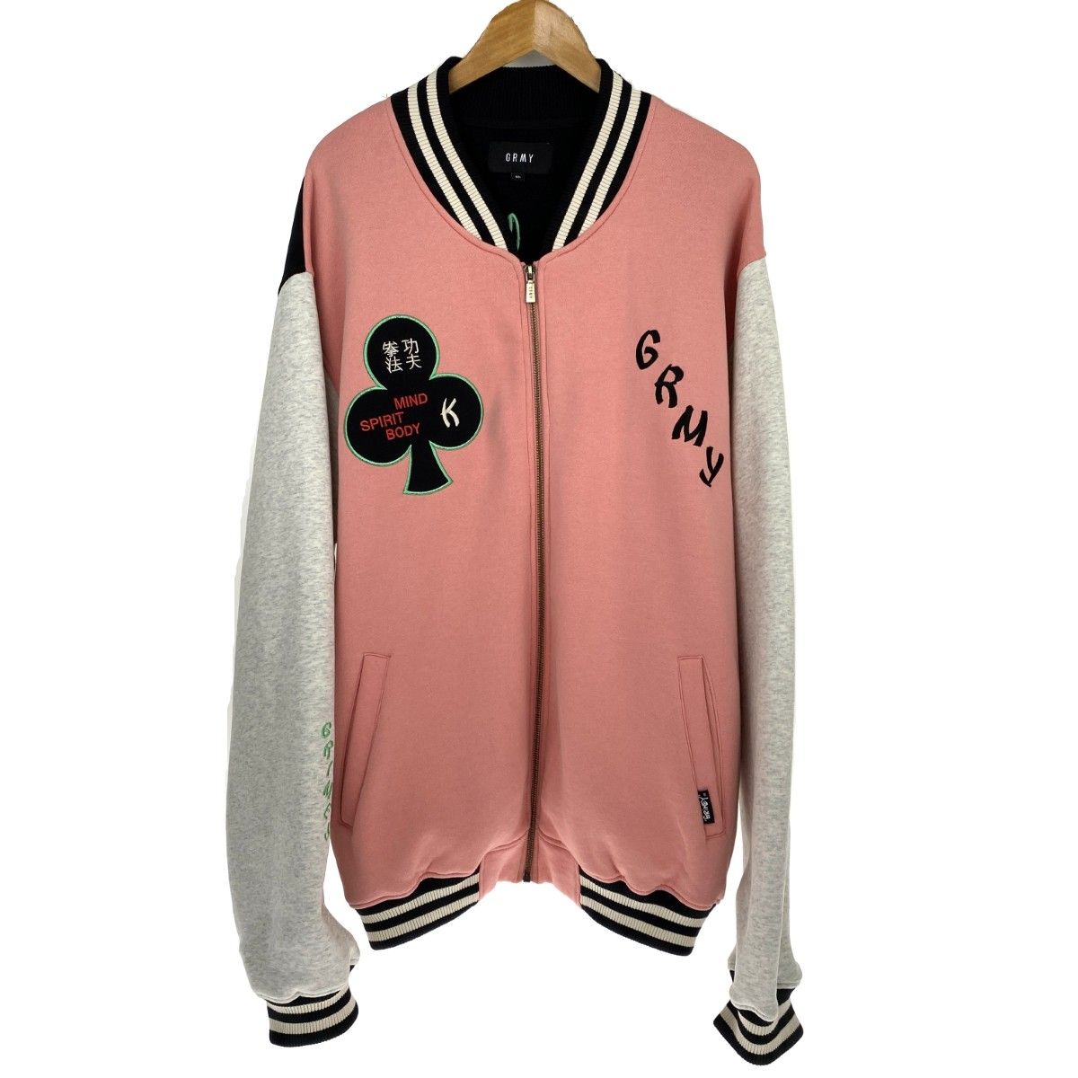 スタジャン ピンク x GRIMEY フリマアプリ WALKIN ##GRMY グライミー 