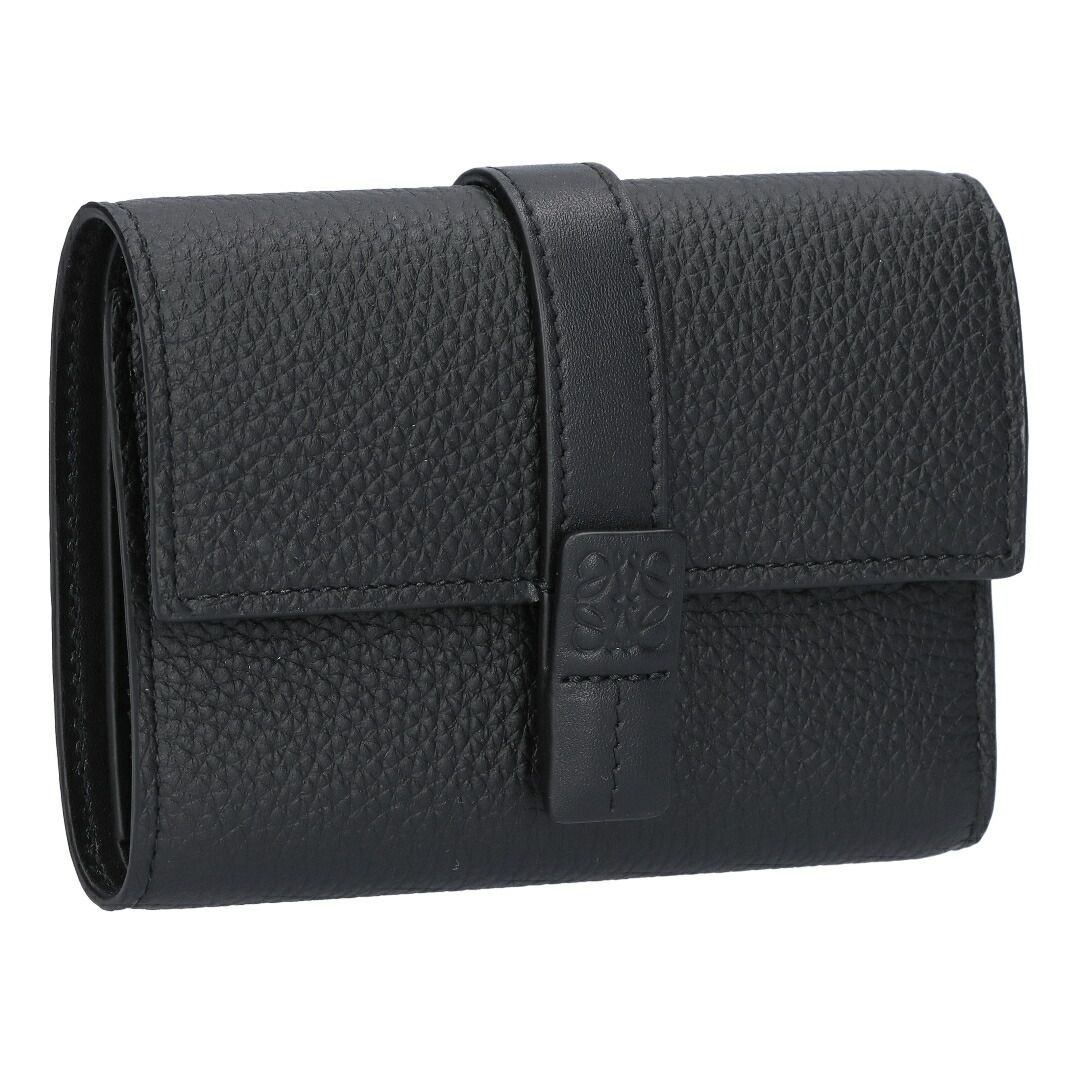 LOEWE】ロエベ バーティカルウォレット 三つ折りレザー財布 小銭入れ