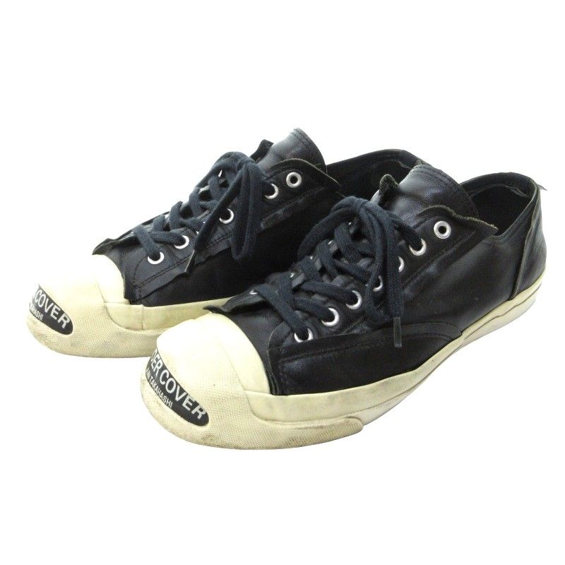 UNDERCOVERアンダーカバー★極美品ジャックパーセル型レザースニーカー黒L UNDERCOVERアンダーカバー☆極美品ジャックパーセル型レザー
