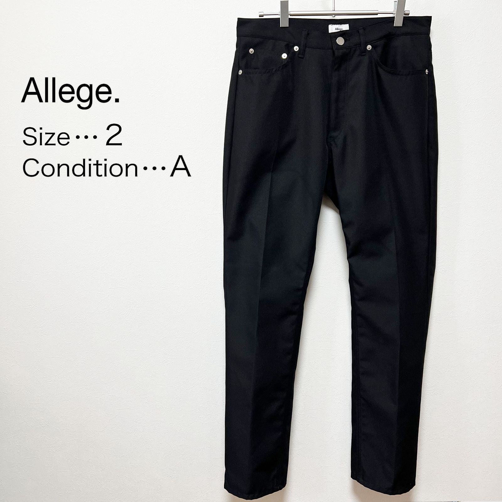 Allege. STA-PREST 5POCKET SLACKS BLACK 2 - GOOD DEAL CLUB - メルカリ