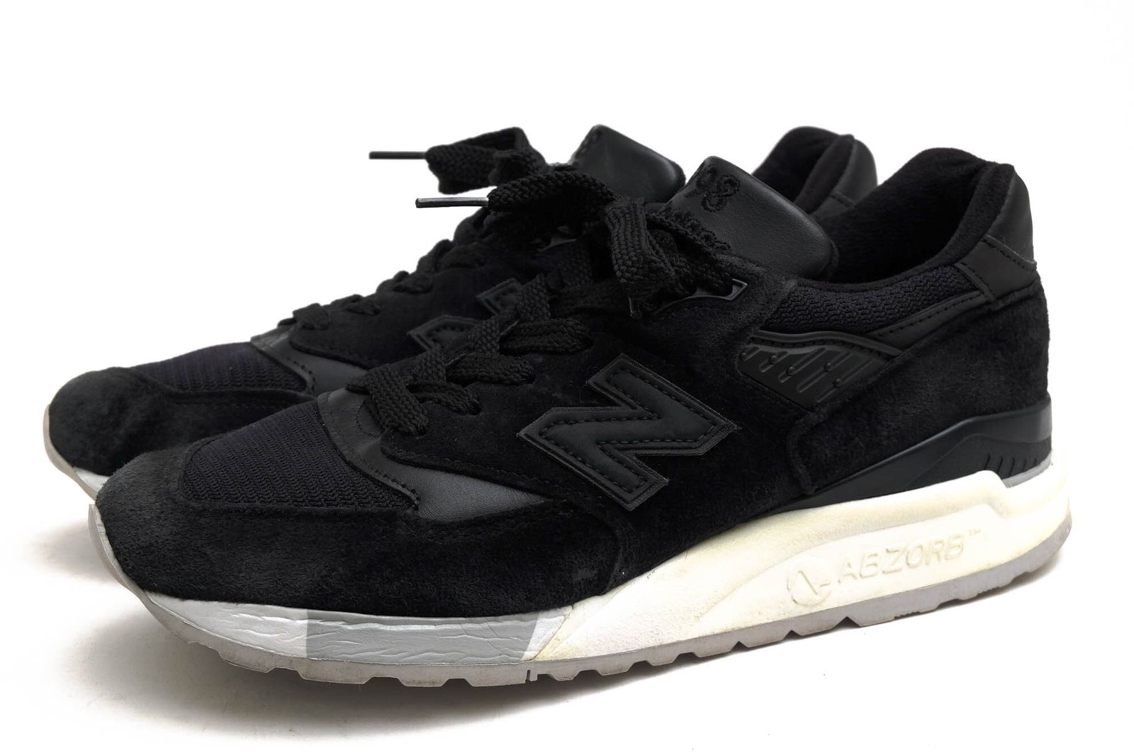 ニューバランス／NEW BALANCE シューズ スニーカー 靴 ローカット メンズ 男性 男性用スエード スウェード レザー 革 本革 ブラック 黒  M998NJ WOLVERINE社製ピッグスキンスエード