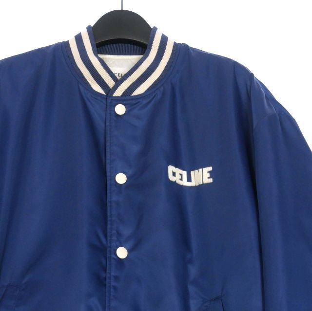 セリーヌ CELINE ルーズ ナイロン テディジャケット 中綿