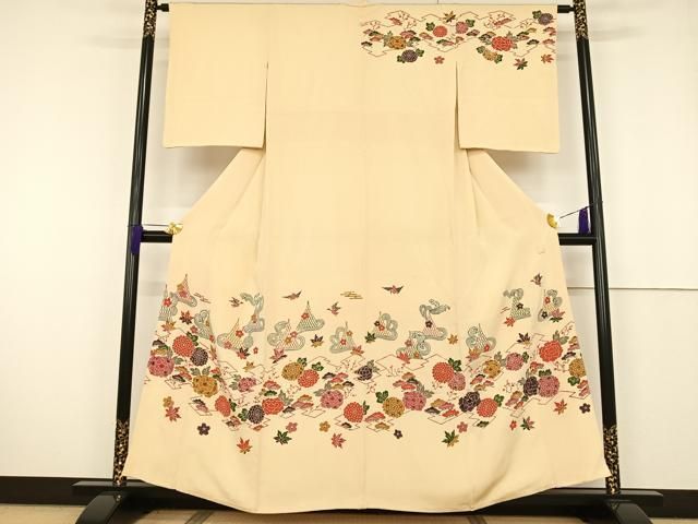 平和屋着物○人間国宝 芹沢圭介一番弟子 下平清人 色無地