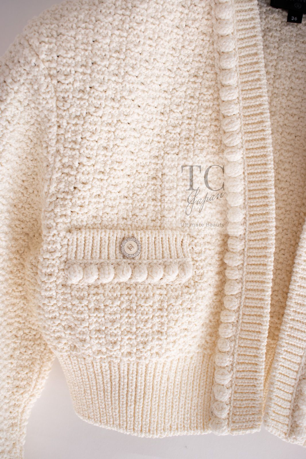CHANEL - シャネル カーディガン CHANEL 超美品 アイボリー 生成
