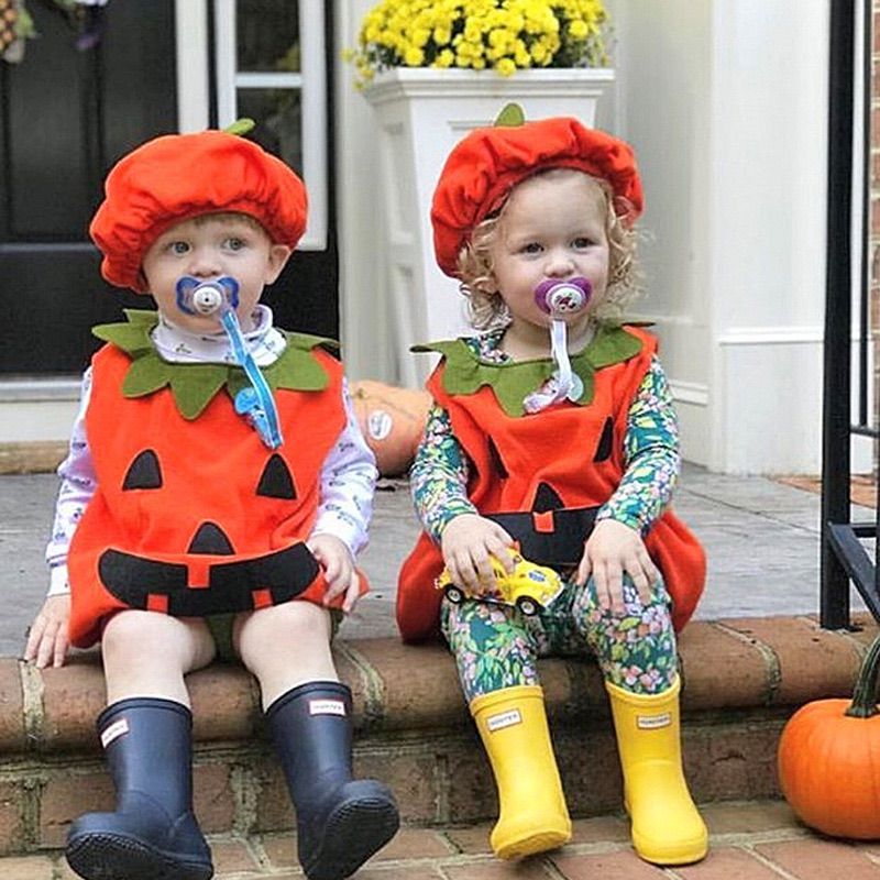 ハロウィン コスプレ 子供 ベビー かぼちゃ ロンパース パンプキン ...