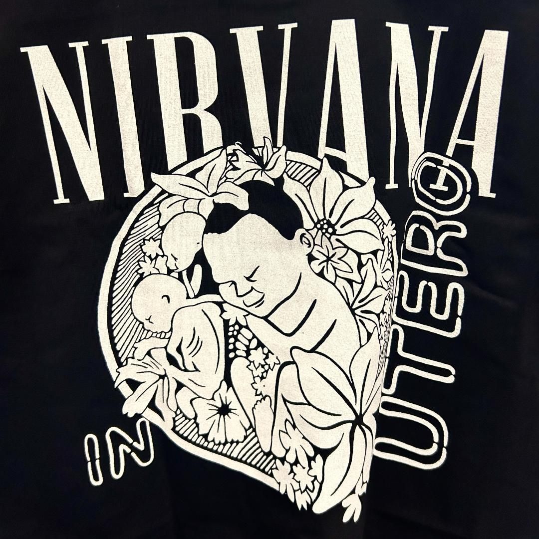 ニルヴァーナ リプリント Tシャツ 半袖 メンズ 新品 個性的 黒 エアロ  