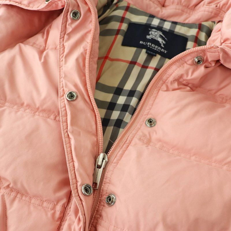BURBERRY ピンク ジャケット フード付き EKD ナイロン フーデッドジャケット (スリッパーピンク) | Burberry