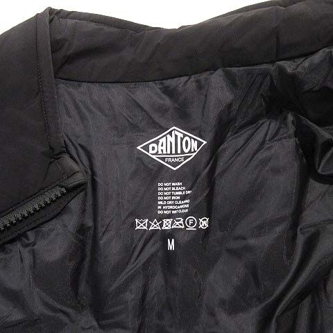ダントン DANTON ダウンベスト ダブルジップ ナイロン ワンポイント