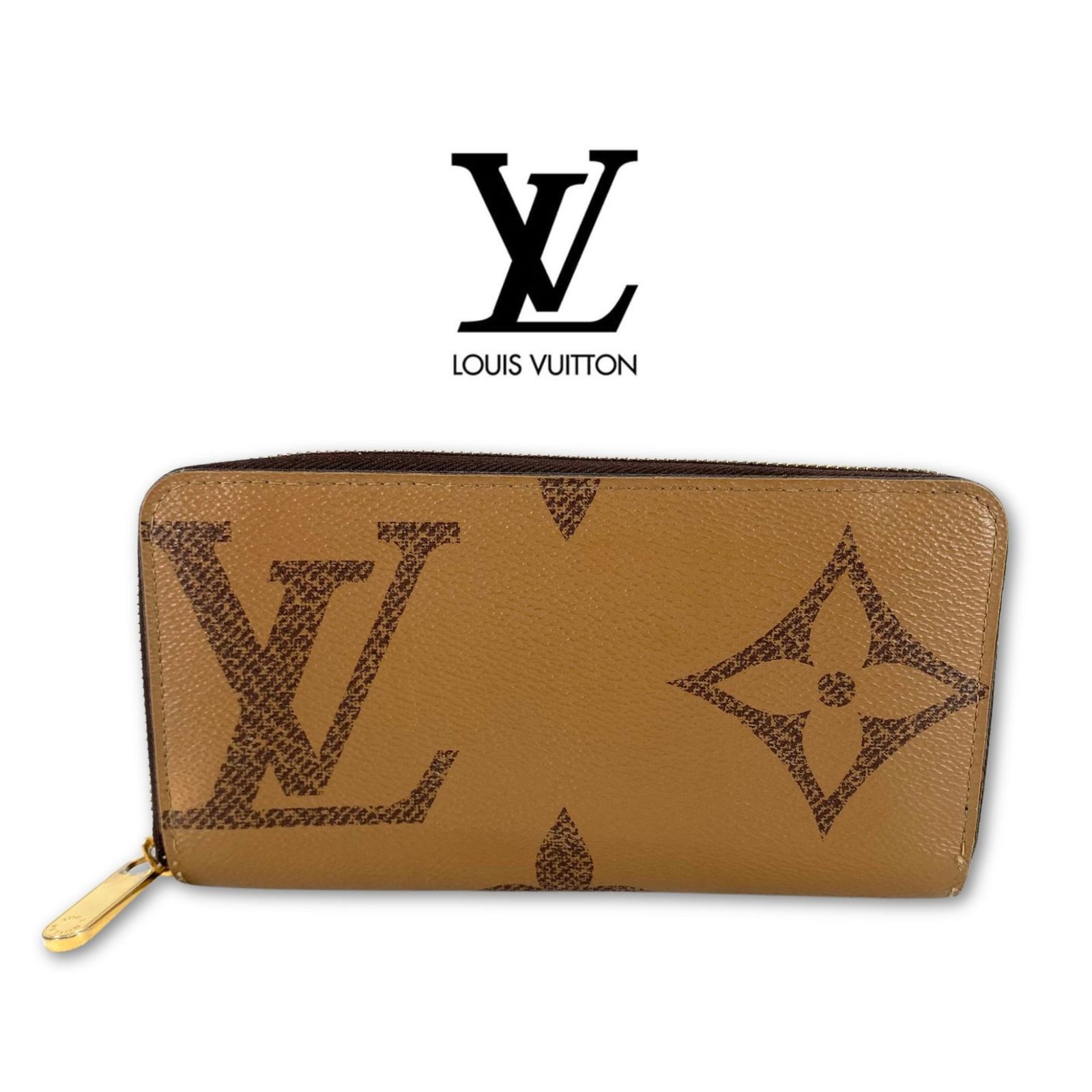 LOUIS VUITTON ルイヴィトン ラウンドファスナー長財布 ジャイアント モノグラム リバース ジッピーウォレット M69353 - メルカリ