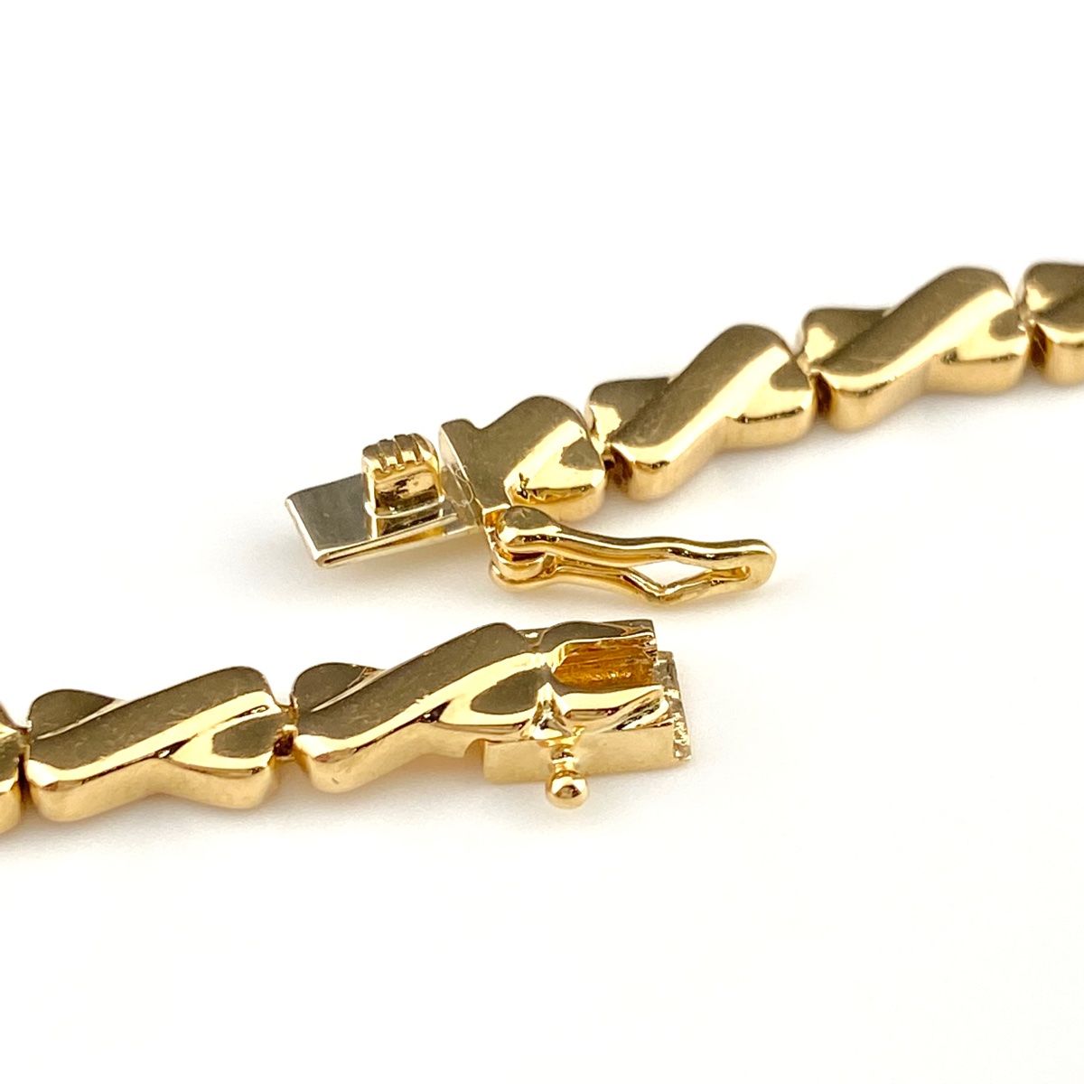 メレダイヤ デザインブレスレット K18 イエローゴールド 腕輪