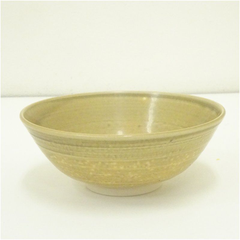 茶碗 犬山焼 黄瀬戸 平茶茶碗 福字 抹茶碗 茶器 茶道具 茶の湯 犬山