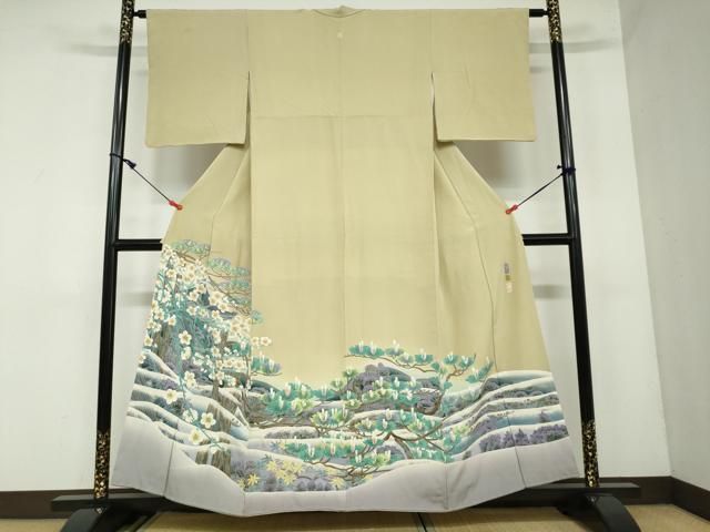 平和屋着物●本加賀友禅作家 杉浦伸 色留袖 龍潭寺 正絹 DAAW5612ud