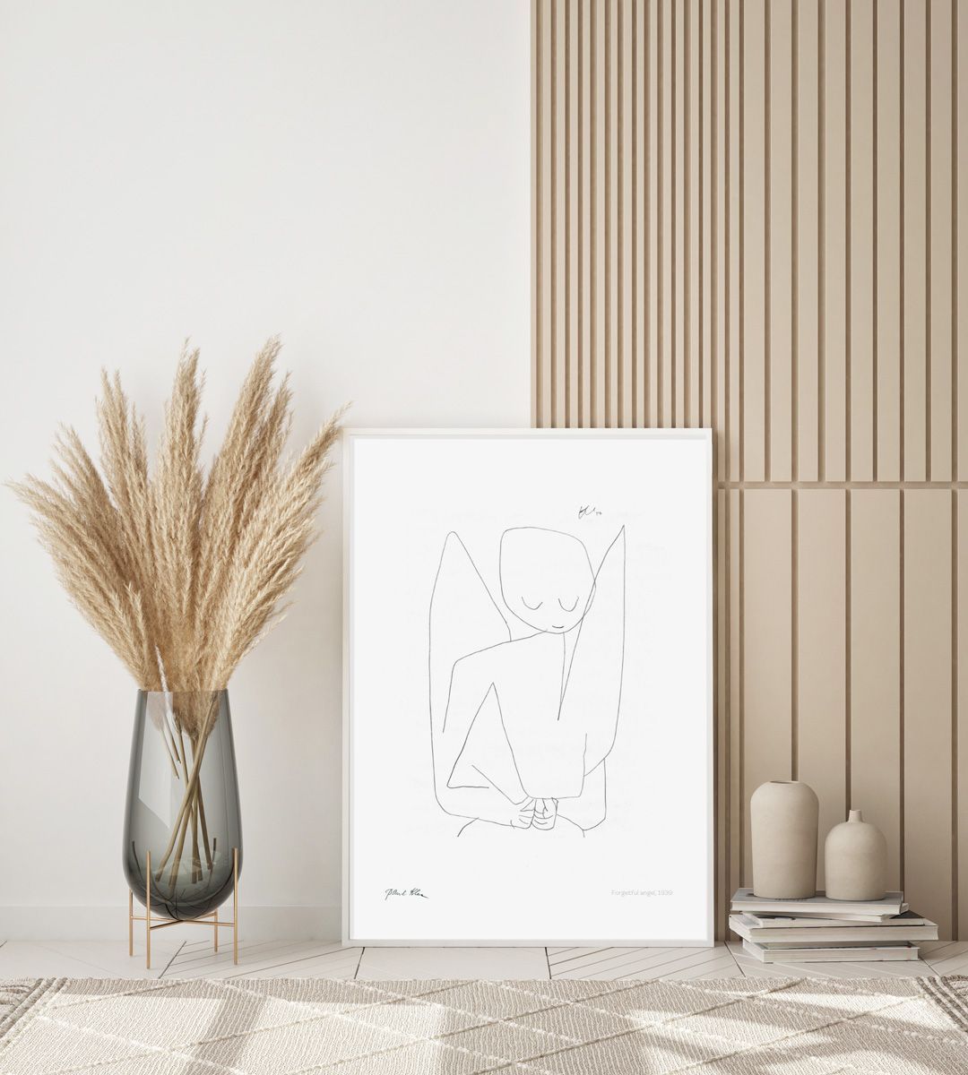 美品】パウルクレー 忘れっぽい天使 アートボード ハンドメイド