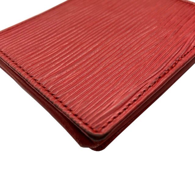 【美品】ルイヴィトン エピ ポルトモネ ポワット レッド M63697 LOUIS VUITTON ルイヴィトン ポルトモネボワット エピ レッド