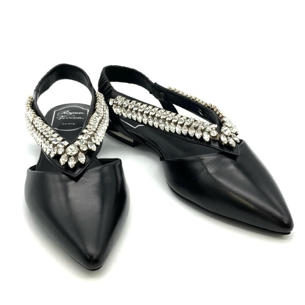 【半額以下】Roger Vivier ロジェヴィヴィエパンプス35.5 ロジェヴィヴィエ Roger vivier ビジュー パンプス レザー