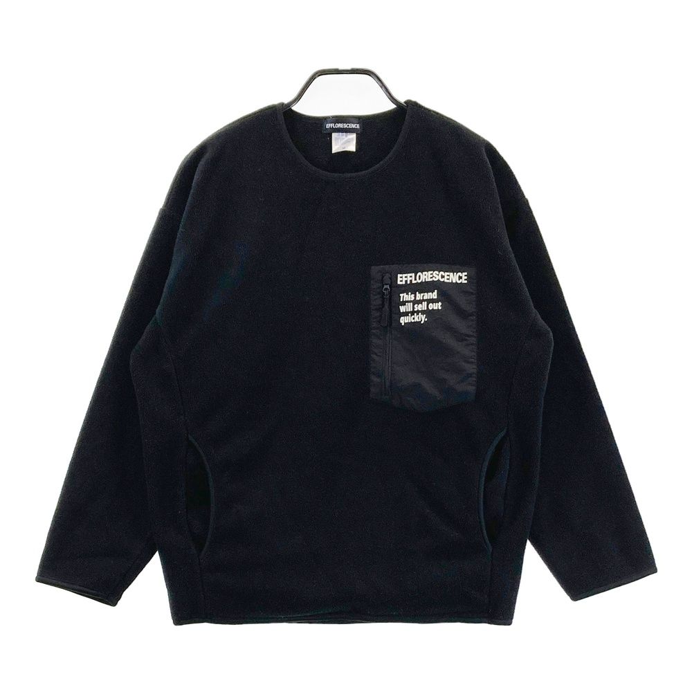 サイズ M EFFLORESCENCE エフロレッセンス フリース プルオーバー ブラック系 240101448583 ゴルフウェア メンズ ストスト