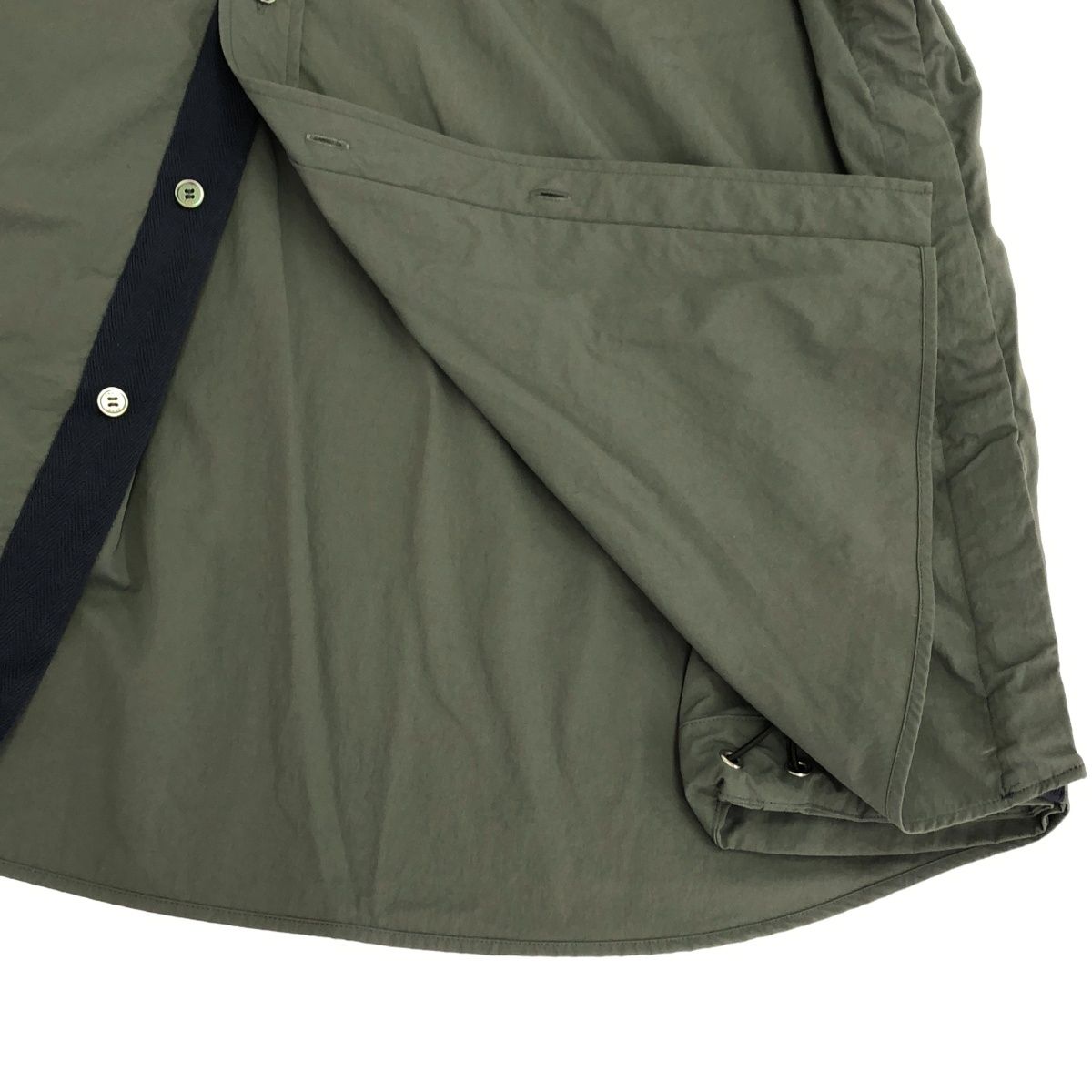 ☆美品☆ sacai サカイ ナイロン性 ドッキング シャツ 23-03088M sacai サカイ 23SS Taslan Nylon Shirt ショートスリーブ