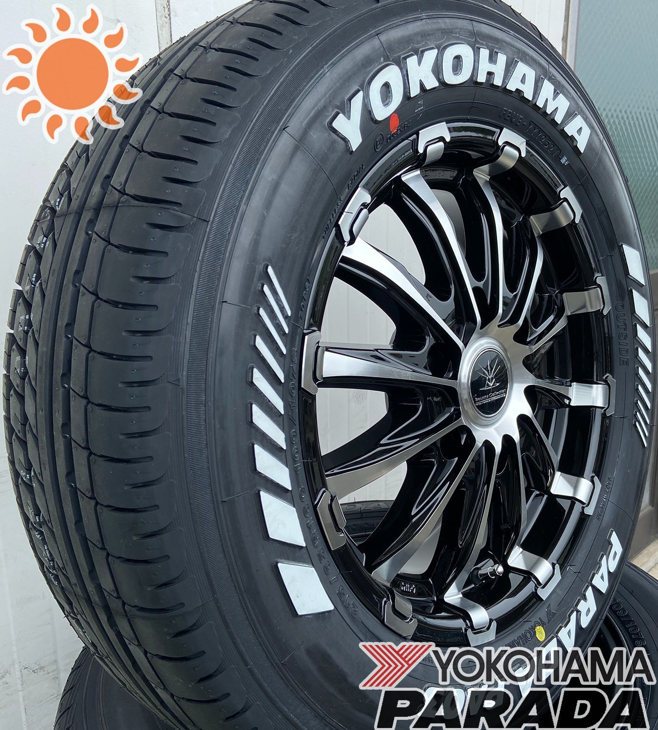 ハイエース 200系 タイヤホイール 16インチ 4本セット YOKOHAMA