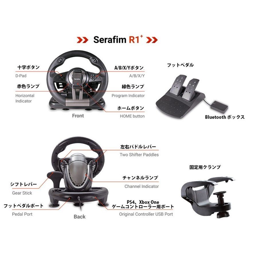 Serafim R1+ 全機種用ハンドルコントローラ正規品 - メルカリ