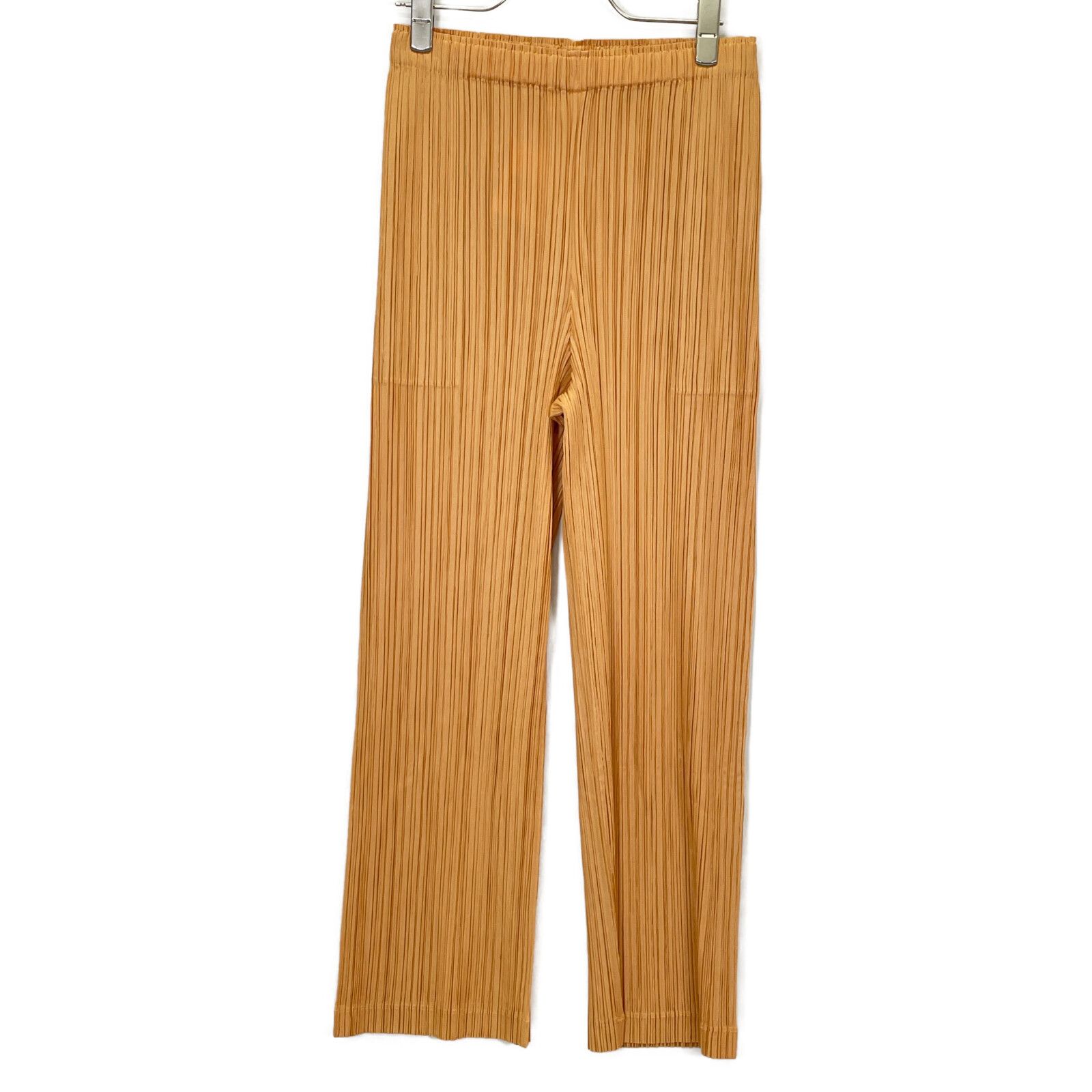 プリーツプリーズ　オレンジ プリーツ パンツ PLEATS PLEASE プリーツプリーズ PP23-JF382-46 22AW ｵﾚﾝｼﾞ THICKER