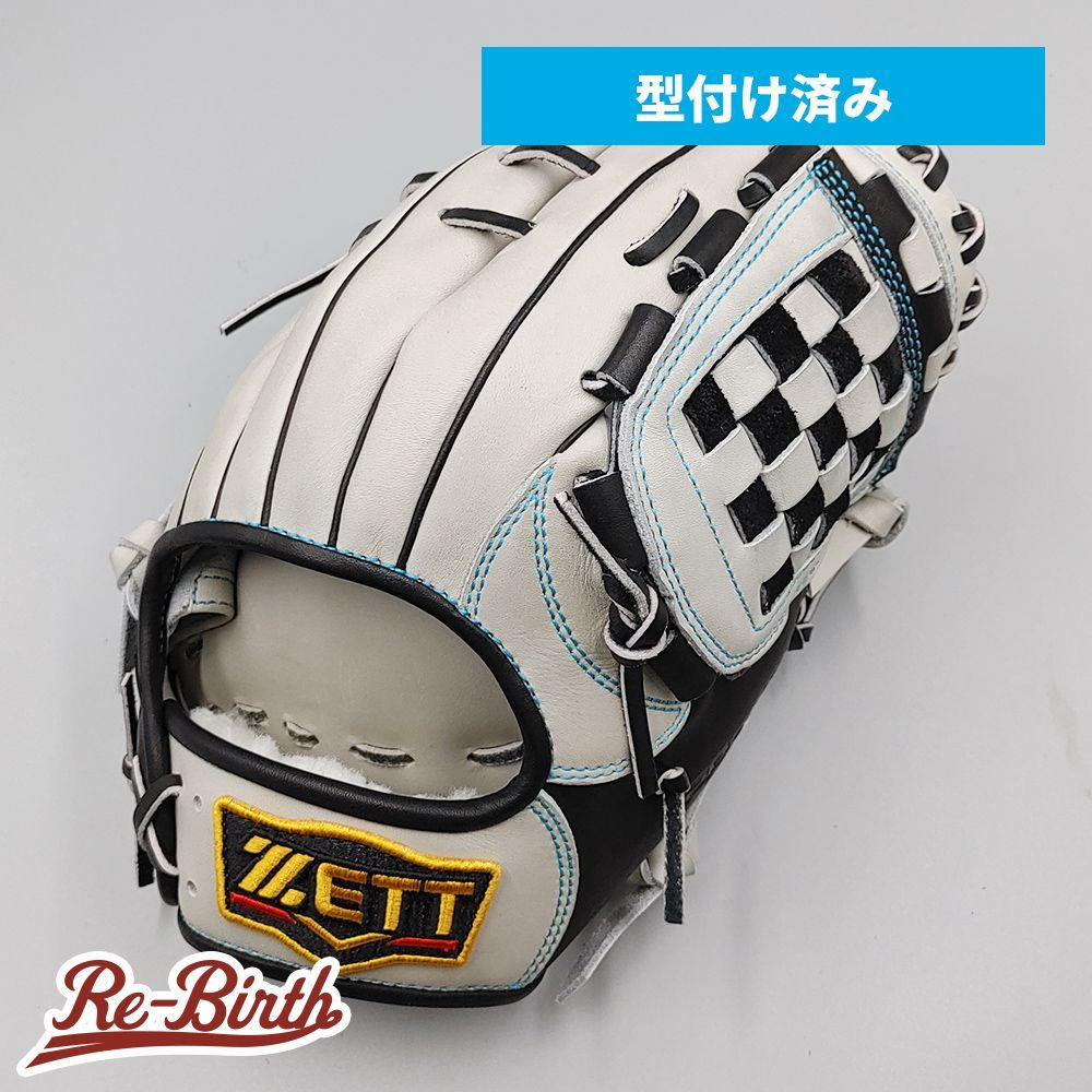 【新古品】 ゼット 軟式グローブ / 内野手用 型付け済み (ZETT グラブ)  [KA400]