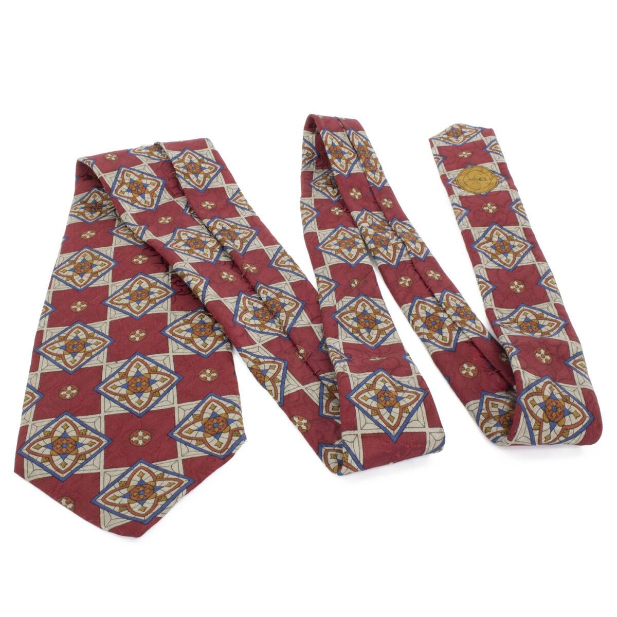 Christian Dior ディオール ネクタイ 紋様 総柄 美品 正規品 シルク