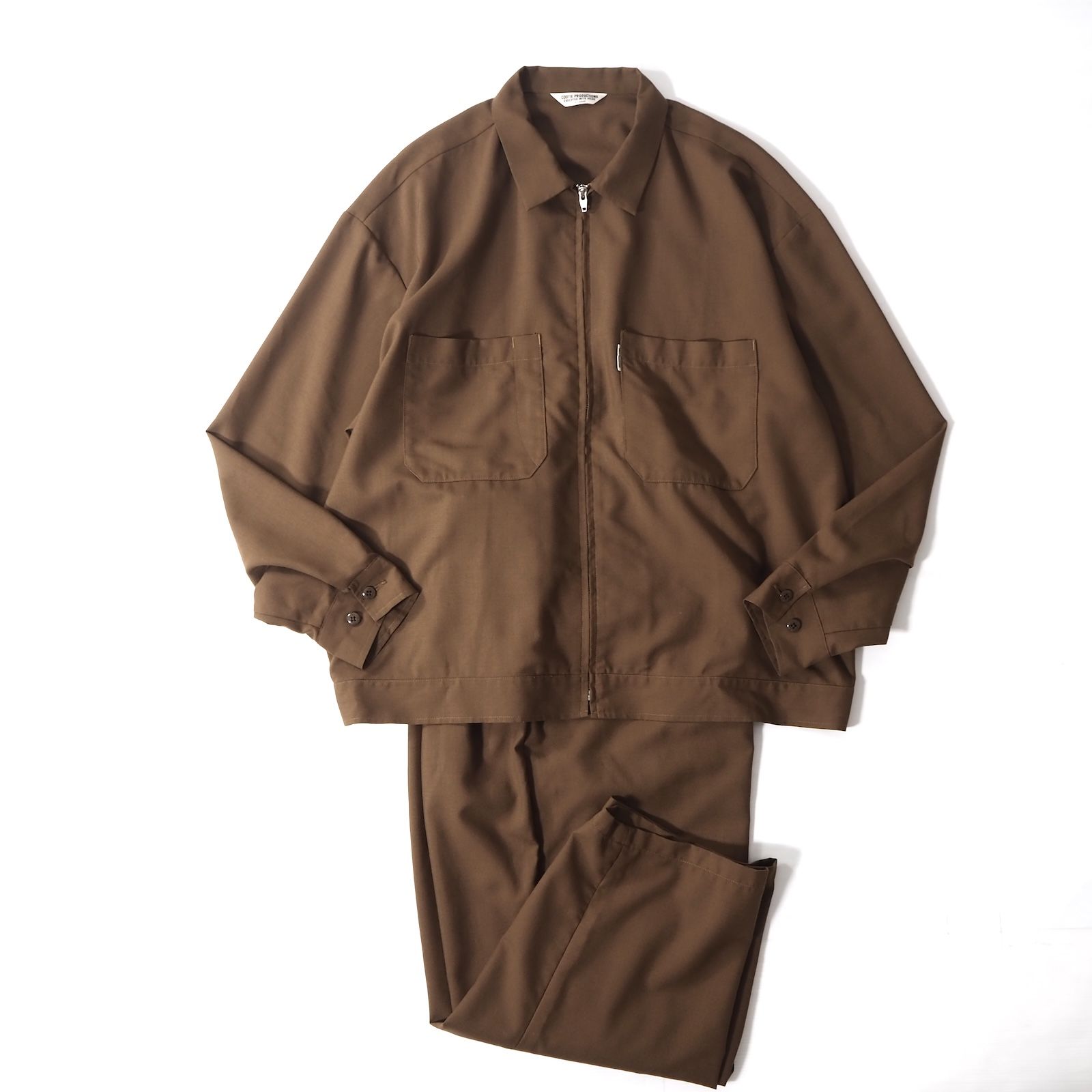 クーティープロダクションズ COOTIE PRODUCTIONS セットアップ ジャージ XL|L ブラウン メンズ 5-DD032