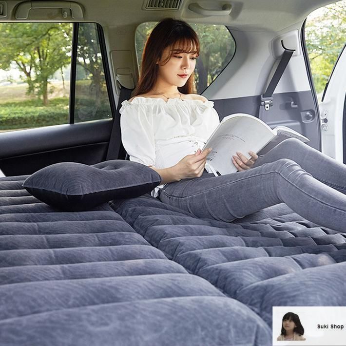 車載 車中泊 マット 車用ベッド エアーベッド エアーマット 後部座席マット トランク 枕付き アウトドア ポンプ付き 車用エアマット 便利 新入荷☆ 車中泊ベッド 車中泊マット エアーマット 車載 電動ポンプ付き 枕