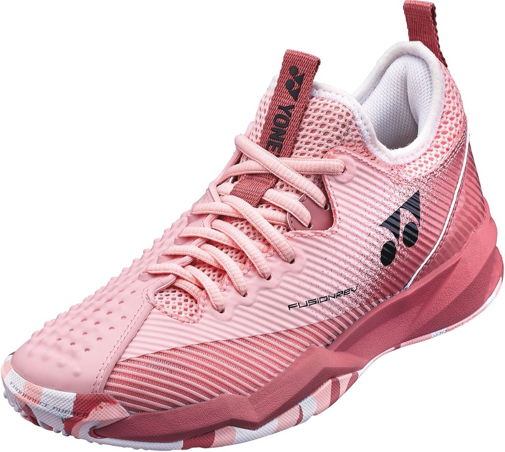 楽天ランキング1位ヨネックス YONEX テニス ソフトテニスシューズ クレー・砂入り人工芝コート用 パワークッションフュージョンレブ4ウィメンGC  SHTF4LGC 486 スモークピンク 脱げにくい