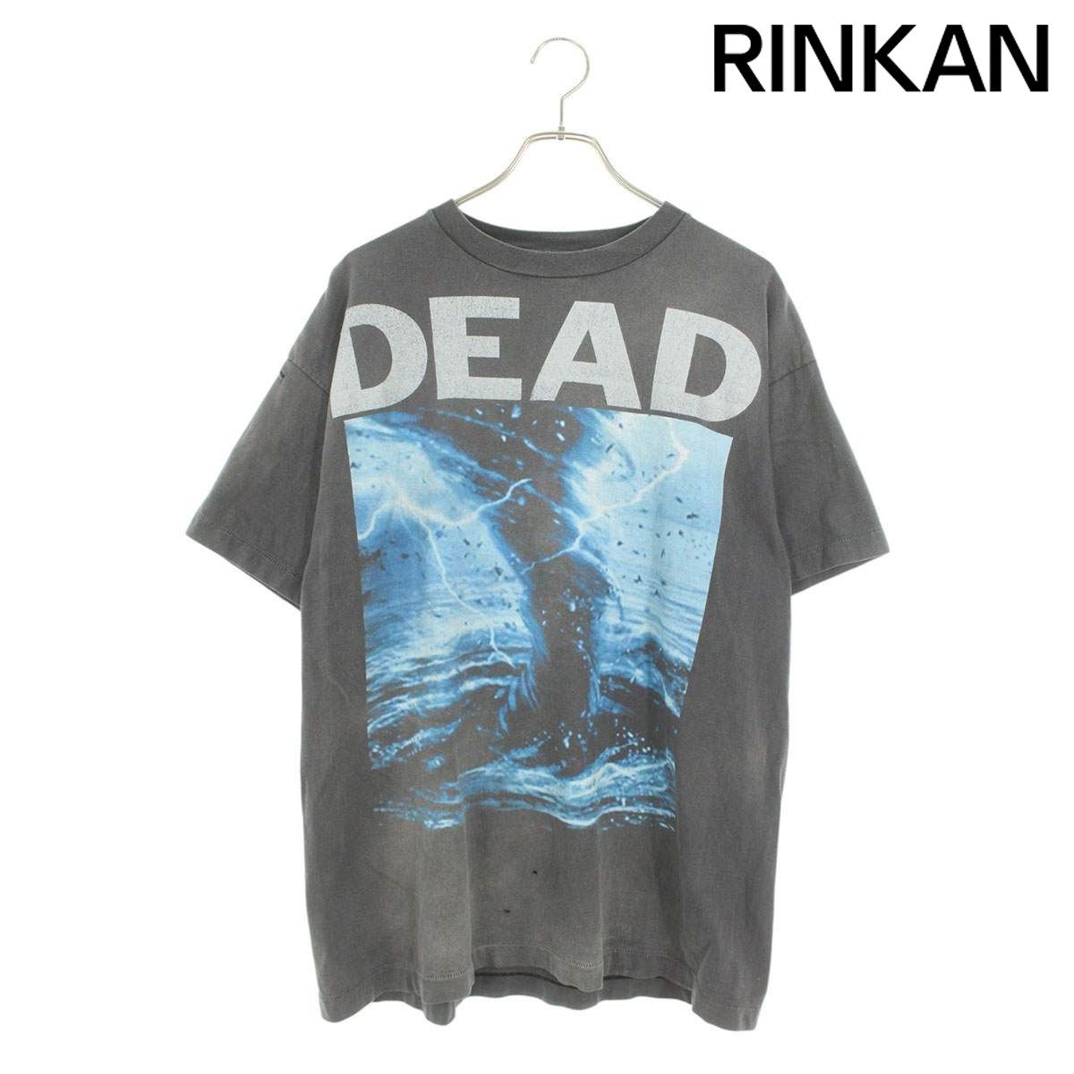 セントマイケル  24SS  SM-YS8-0000-004 ヴィンテージ加工DEADプリントTシャツ メンズ L