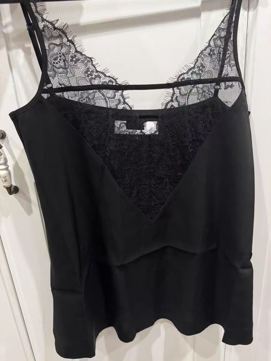 LE CIEL BLEU アシンメトリーキャミソール LE CIEL BLEU｜アシンメトリーレースキャミ / Asymmetry Lace