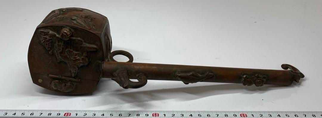 古銅　特大　矢立　タサオ　605g 東金6-0311③ 古銅 特大 矢立 タサオ 605g 東金6-0311③ - メルカリ