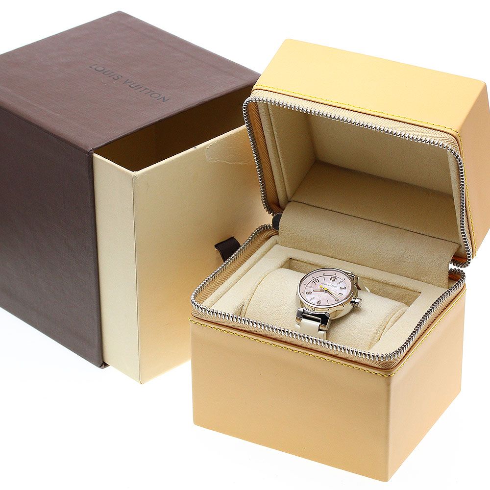 美品 LOUIS VUITTON Q1216 タンブール クォーツ 腕時計 楽天市場】ルイ・ヴィトン LOUIS VUITTON Q1216 タンブール