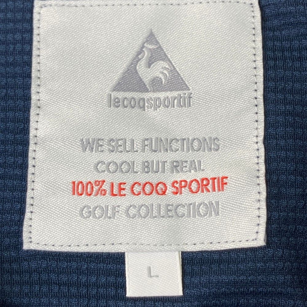 サイズ：L LE COQ GOLF ルコックゴルフ  ジップパーカー  ネイビー系 [240101418983] ゴルフウェア レディース ストスト サイズ：L LE COQ GOLF ルコックゴルフ ジップパーカー ネイビー