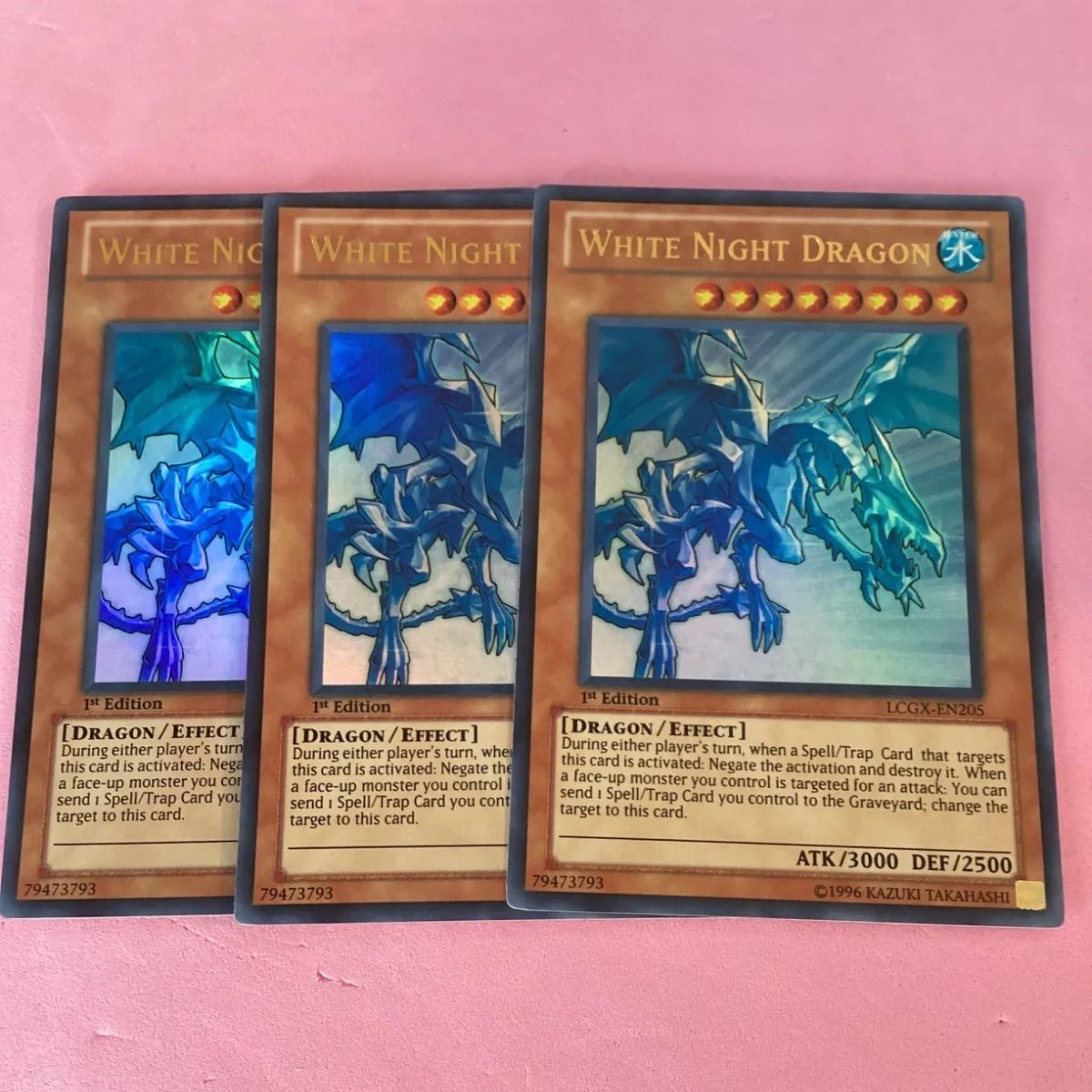 遊戯王 英語 青氷の白夜龍 ブルーアイス・ホワイトナイツ・ドラゴン 3 