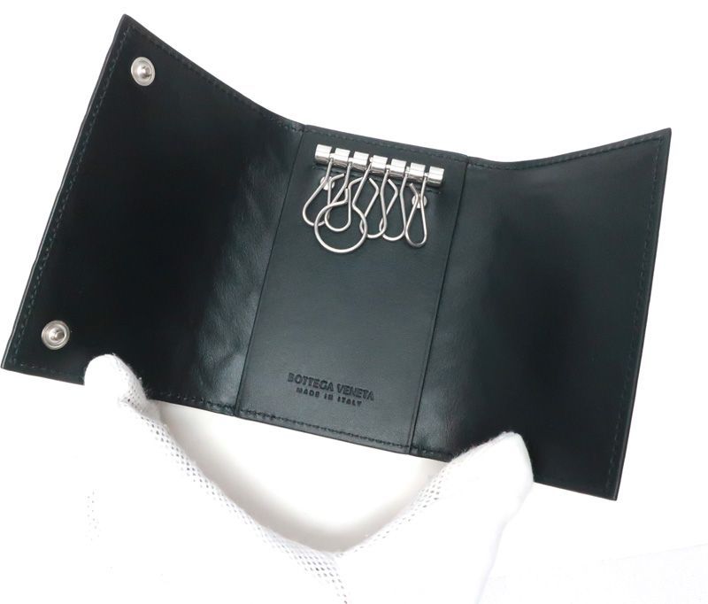 未使用 ボッテガヴェネタ 現行モデル キーケース イントレチャート 6連