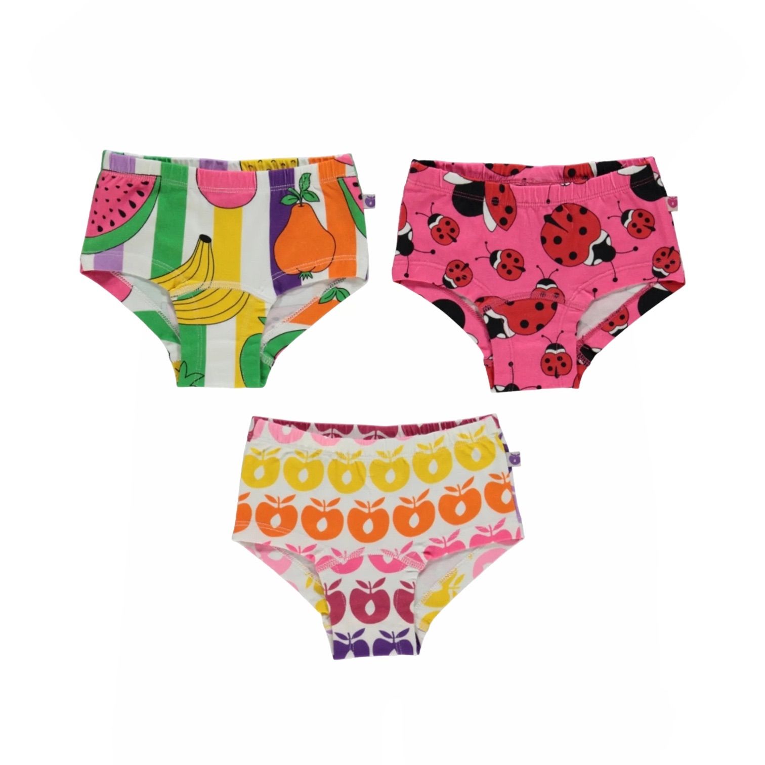 Småfolk 3 Pack underbukser med forskelige print