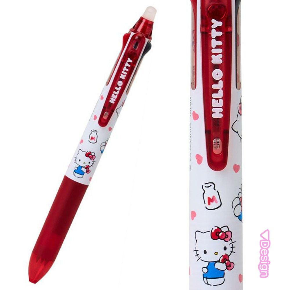 サンリオ フリクションボール3スリム 0.38mm ボールペン 3色 黒 赤 青